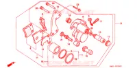 ETRIER DE FREIN AVANT pour Honda 50 SUPER DIO SR front disk 1991