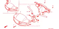 GUIDON pour Honda 50 SUPER DIO SR front disk 1991