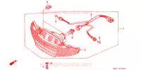 PHARE pour Honda 50 SUPER DIO SR front disk 1991
