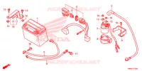 BATTERIE pour Honda TRX SPORTRAX 250 X RED 2017