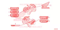 AUTOCOLLANTS pour Honda FOURTRAX 420 RANCHER 4X4 AT DCT IRS EPS 2017