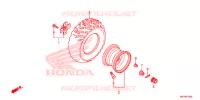 ROUE ARRIERE pour Honda FOURTRAX 420 RANCHER 4X4 AT DCT IRS EPS 2017