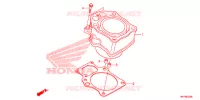 CYLINDRE pour Honda FOURTRAX 420 RANCHER 4X4 AT DCT IRS EPS BLACK 2017