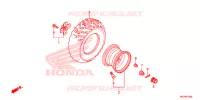 ROUE ARRIERE pour Honda FOURTRAX 420 RANCHER 4X4 AT DCT IRS EPS BLACK 2017
