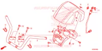 GUIDON pour Honda FOURTRAX 420 RANCHER 4X4 Manual Shift 2017