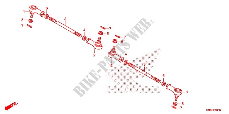 BARRE DE DIRECTION pour Honda FOURTRAX 500 RUBICON IRS DCT EPS 2017