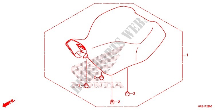 SELLE pour Honda FOURTRAX 500 RUBICON IRS DCT EPS 2017