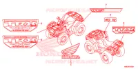 AUTOCOLLANTS pour Honda FOURTRAX 500 FOREMAN RUBICON 4X4 AT IRS DCT EPS 2017