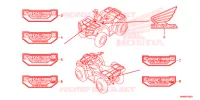 AUTOCOLLANTS pour Honda FOURTRAX 500 FOREMAN 4X4 Electric Shift, Power Steering 2017