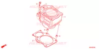 CYLINDRE pour Honda FOURTRAX 500 FOREMAN RUBICON 4X4 IRS EPS 2017