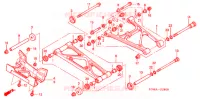 BRAS ARRIERE pour Honda FOURTRAX 680 RINCON 2008