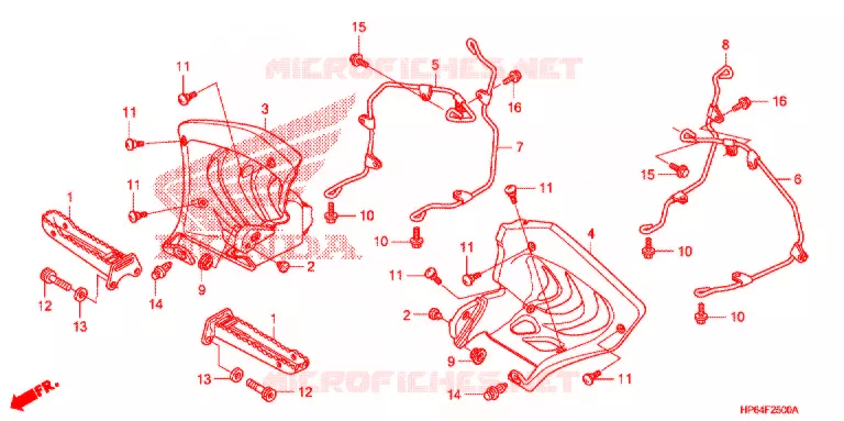 REPOSE PIED Honda ATV 700 FOURTRAX 2008  TRX700XX8