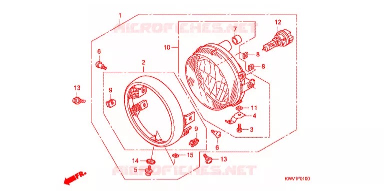 PHARE Honda MOTO 110 CUB 2013  C110B