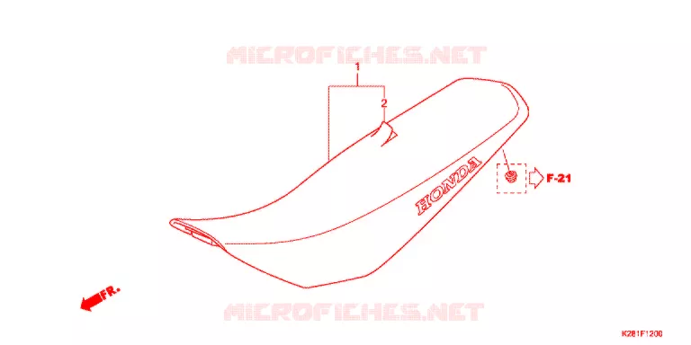 SELLE Honda MOTO 125 CRF 2015  CRF125FBE