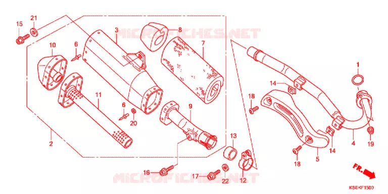 SILENCIEUX D'ECHAPPEMENT Honda MOTO 150 CRF 2016  CRF150RBE