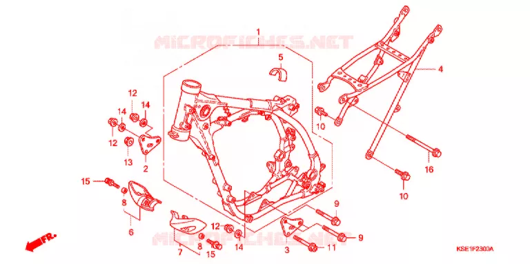 CADRE Honda MOTO 150 CRF 2012  CRF150RC