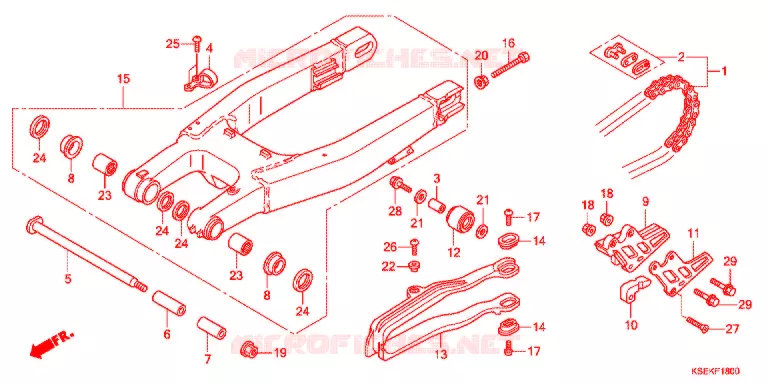BRAS OSCILLANT Honda MOTO 150 CRF 2017  CRF150RE