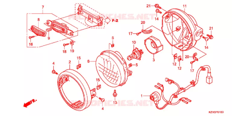 PHARE Honda MOTO 110 CUB 2017  NBC110BNG