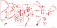 LEVIER DE GUIDON   CABLE   COMMODO pour Honda SUPER CUB 50 MD -YA 2017