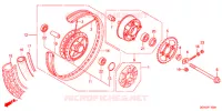 ROUE ARRIERE pour Honda SUPER CUB 50 MD -YB- 2016