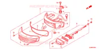 FEU ARRIERE pour Honda SUPER CUB 50 PRO -YB- 2016