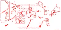 LEVIER DE GUIDON   CABLE   COMMODO pour Honda SUPER CUB 50 PRO -YB- 2016