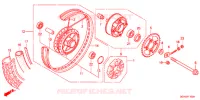 ROUE ARRIERE pour Honda SUPER CUB 50 PRO -YB- 2016