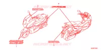 AUTOCOLLANTS pour Honda FAZE 250 TYPE S 2017