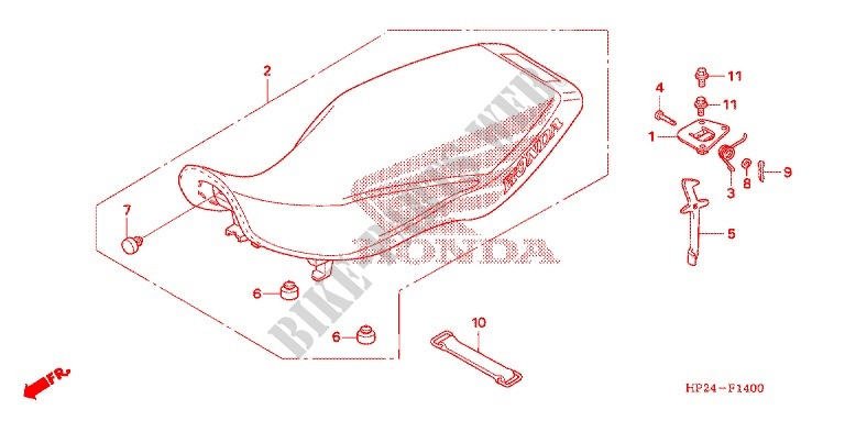 RESERVOIR A CARBURANT ('08/'09/'11/'12/'13/'14) pour Honda SPORTRAX TRX 90 2012