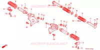 REPOSE PIED pour Honda VF 750 MAGNA 1997