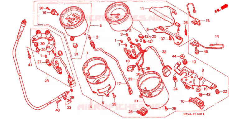 COMPTEUR Honda MOTO 750 VF 1995  VF750CS