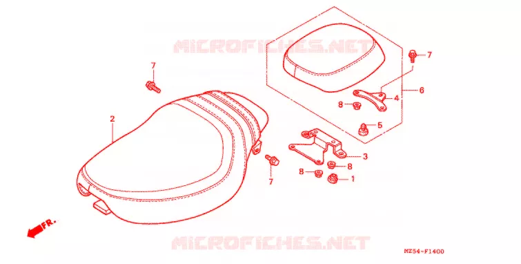 SELLE Honda MOTO 750 VF 1995  VF750CS