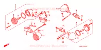 CLIGNOTANT pour Honda VF 750 MAGNA 2000
