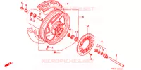 ROUE AVANT pour Honda VF 750 MAGNA 2000