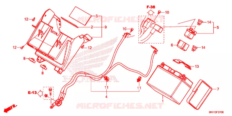 BATTERIE Honda MOTO 750 ADV 2017  ADV750H
