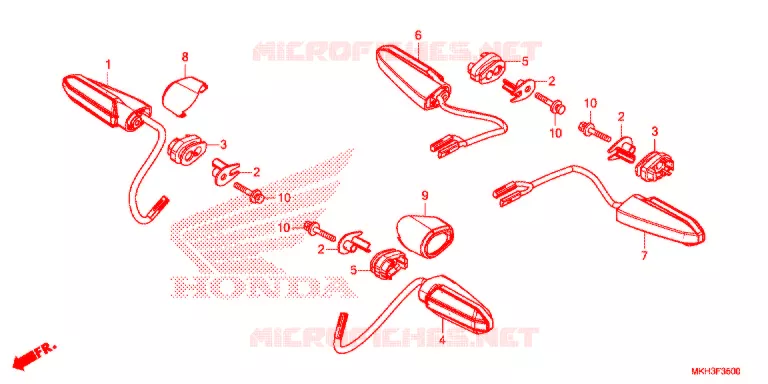 CLIGNOTANT Honda MOTO 750 ADV 2017  ADV750H