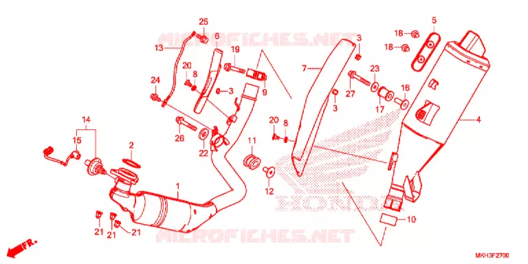 SILENCIEUX D'ECHAPPEMENT Honda MOTO 750 ADV 2017  ADV750H
