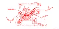 AUTOCOLLANTS pour Honda X ADV 750 L 2017
