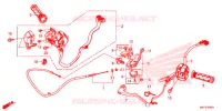 LEVIER DE GUIDON   CABLE   COMMODO pour Honda CBR 1000 RED 2017