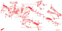REPOSE PIED pour Honda CBR 1000 RED 2017