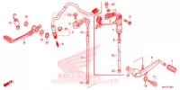 PEDALE pour Honda CBR 1000 BLACK 2017
