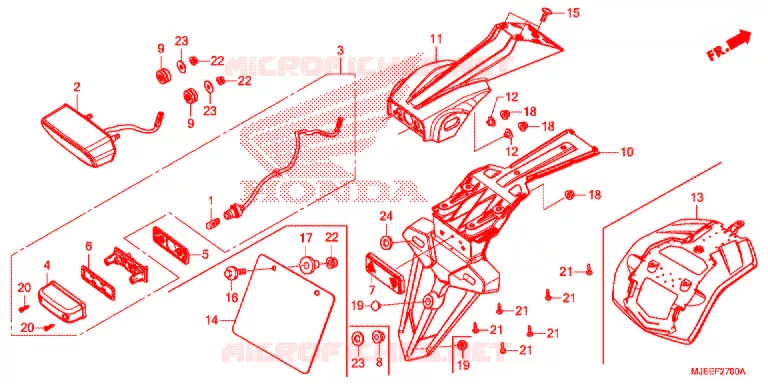 FEU ARRIERE Honda MOTO 650 CB 2017  CB650FH
