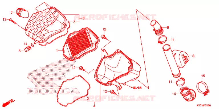FILTRE A AIR Honda MOTO 125 WAVE 2017  AFS125MCSH