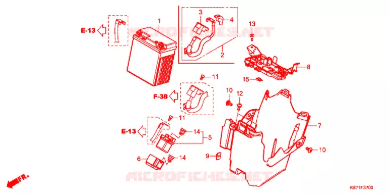 BATTERIE Honda MOTO 250 REBEL 2017  CMX250H