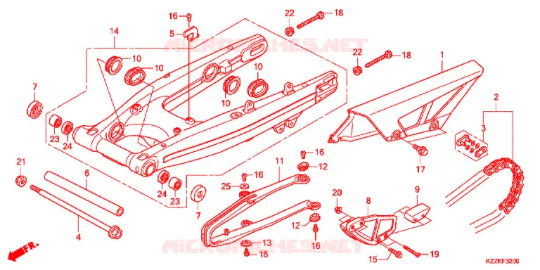 BRAS OSCILLANT Honda MOTO 250 CRF 2017  CRF250RLDH