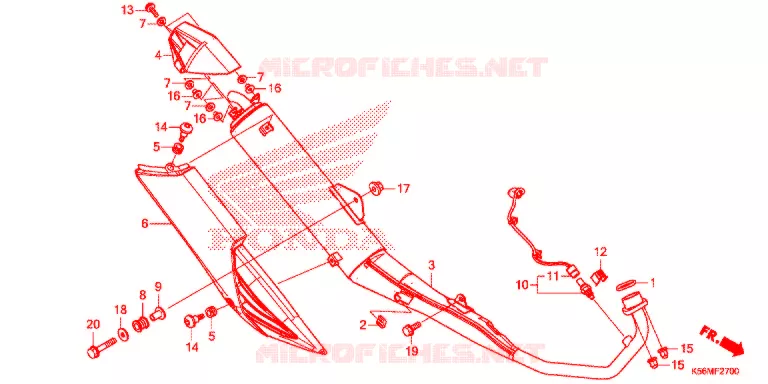 SILENCIEUX D'ECHAPPEMENT Honda MOTO 150 RS 2017  FS150FH