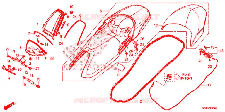 SELLE Honda SCOOTER 300 FORZA 2017  NSS300AD