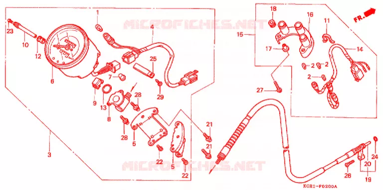COMPTEUR Honda MOTO 250 MAGNA 2001  VT250C1