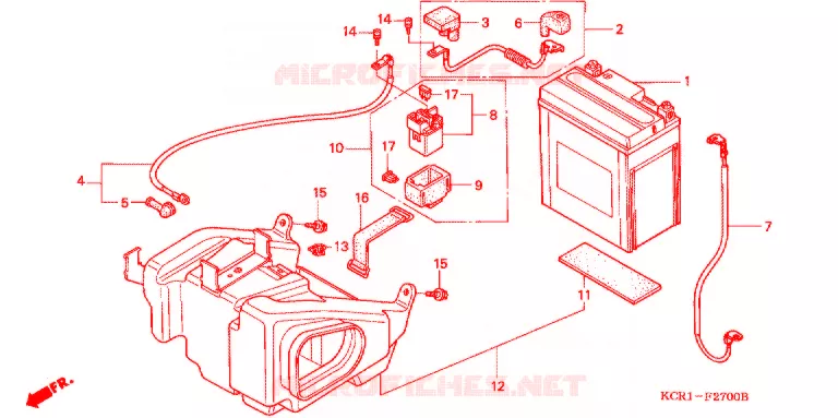 BATTERIE Honda MOTO 250 MAGNA 2006  VT250C5