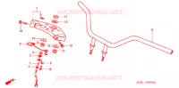 GUIDON   TE DE FOURCHE pour Honda V TWIN MAGNA 250 SPEED WARNING LIMIT 1999